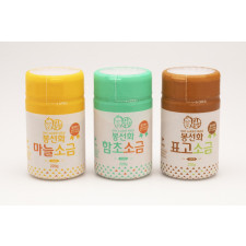 표고소금 함초소금 마늘소금 220g(개별상품)